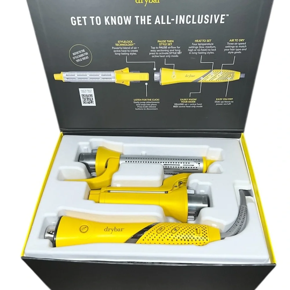 Drybar Yellow All Inclusive Air + Active Heat 8 in 1 Multi-Styler